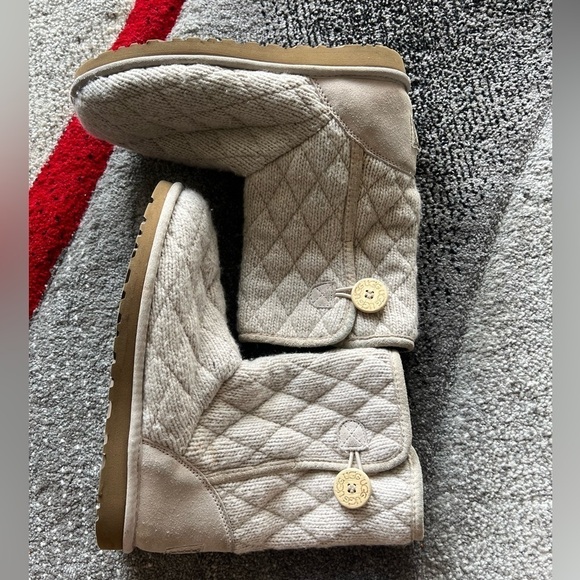 UGG Textile Upper Quilted Mid Length Boots - Picture 3 of 7